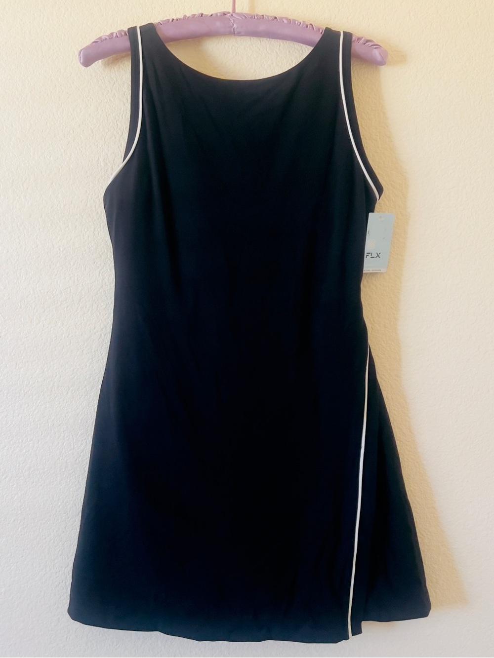 FLX-Black Sleeveless Skort Dress with Built-in Inner Shorts Size M (NWT)